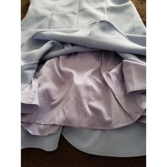 LIKELY Womens Halter Style Flared Carolyn Dress Periwinkle Blue Crepe Size 12 - Picture 9 of 16